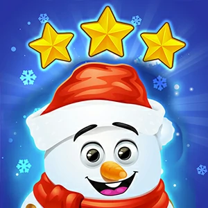 Christmas match3 gameplay screenshot - similar to Bubble Journey