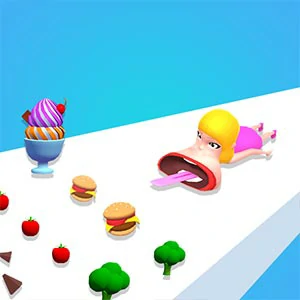 Mouth Shift 3D gameplay screenshot - similar to Stack Road