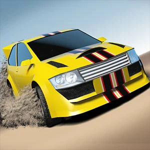 Desert Rally gameplay screenshot - similar to Draw the Bridge