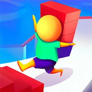 Stair Run Online 2 gameplay screenshot - similar to Crazy Pencil