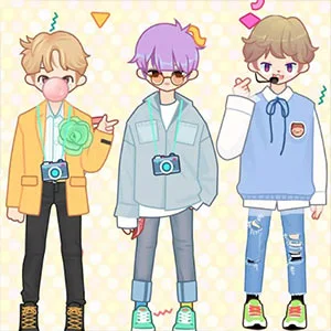 My Idol Dressup Diary gameplay screenshot - similar to Roll The Block