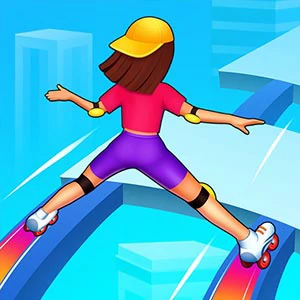 Sky roller gameplay screenshot - similar to Multiplication Math Challenge