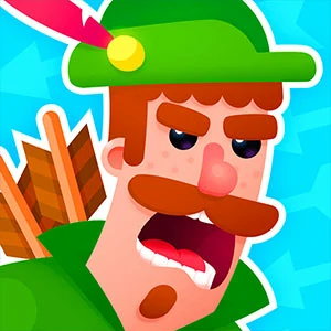 Bowmaster Tower Attack gameplay screenshot - similar to Bullet Bender 3D