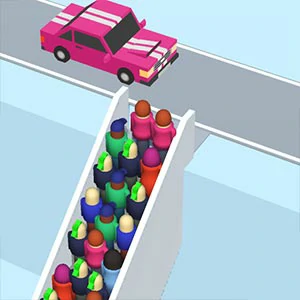 Escalators gameplay screenshot - similar to Chuck Chicken