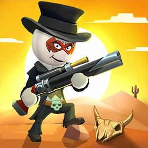 Stickman Shooting Hero gameplay screenshot - similar to Worms Zone A Slithery Snake