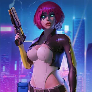 Cyberpunk Hero gameplay screenshot - similar to Donut Box
