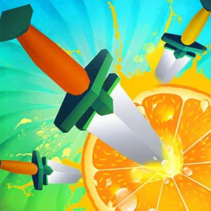 Knife Rush Fruit gameplay screenshot - similar to Crush Stack