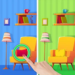 Find Differences gameplay screenshot - similar to Battle Disc