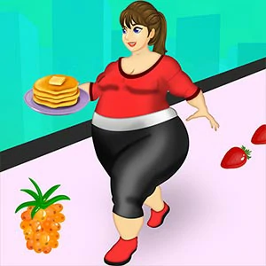Food Pusher Challenge gameplay screenshot - similar to Float Runners