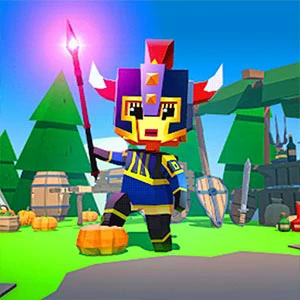 Magica io gameplay screenshot - similar to Paddle Warrior