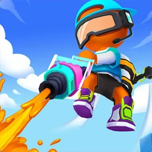 Trampoline Master gameplay screenshot - similar to Heroes Joust