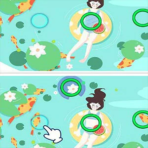 Fun Difference gameplay screenshot - similar to Fish Flush