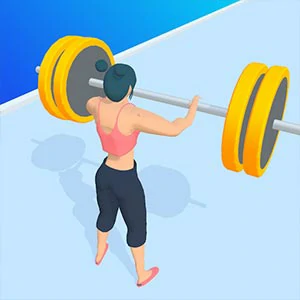 Weightlifting Beauty gameplay screenshot - similar to TopDownCar