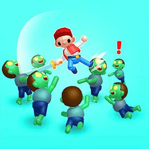 Zombie Killer Draw Puzzle gameplay screenshot - similar to ZoombiDriver