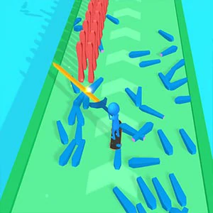 Lightsaber Parkour gameplay screenshot - similar to Hit Level Up