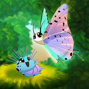 Butterfly Shimai gameplay screenshot - similar to Bartender