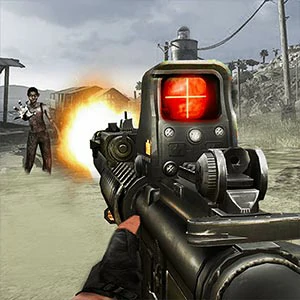 Zombie Hell Shooter gameplay screenshot - similar to Fruit Chef