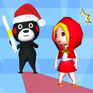 Christmas 3D Maze Hunt Or Catch gameplay screenshot - similar to Long Hand Escape