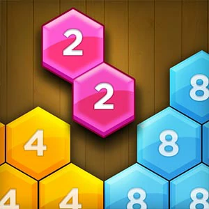 Block Hexa Merge 2048 gameplay screenshot - similar to ClickThePlay
