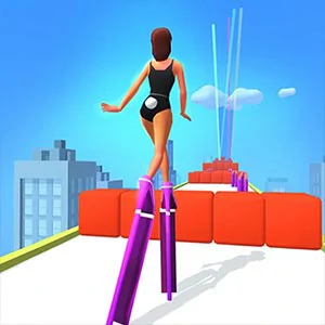 High Heels Online gameplay screenshot - similar to Knife Hit Up