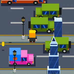 Megacity Hop gameplay screenshot - similar to Crazy Intersection