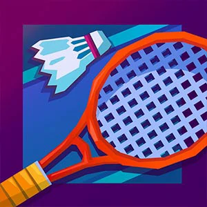 Power Badminton gameplay screenshot - similar to Processed wood