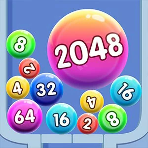 2048 Ball Buster gameplay screenshot - similar to Pipe Master