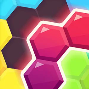 Paper Blocks Hexa gameplay screenshot - similar to Bubble Dinosaur