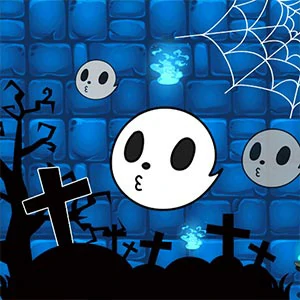 Halloween Ghost Balls gameplay screenshot - similar to Truth Runner