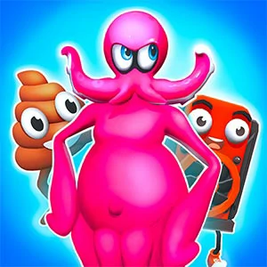 Merge Anything Mutant Battle gameplay screenshot - similar to Vector Rush