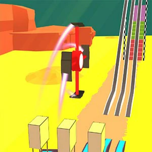 Wheel Parkour gameplay screenshot - similar to ClickThePlay
