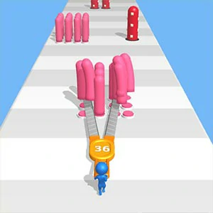 Super Scissors gameplay screenshot - similar to Hit Level Up