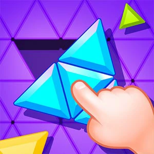 Triangle Matching Puzzle gameplay screenshot - similar to Tetra quest