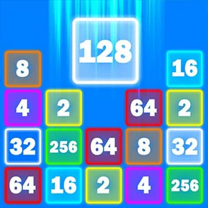 DROP 2048 gameplay screenshot - similar to Conquer The Galaxy