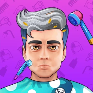 Hair Salon gameplay screenshot - similar to Fishing Hook