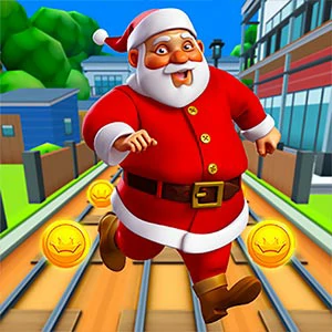 Santa Run gameplay screenshot - similar to Mecha Beasts