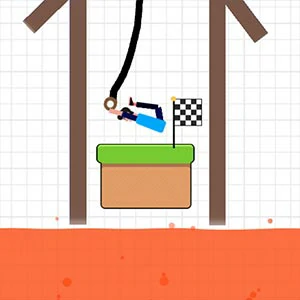 Don't Fall in Lava gameplay screenshot - similar to Math Vs Bat
