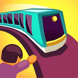 Train Taxi 3D gameplay screenshot - similar to Draw Attack