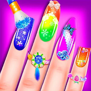 Fashion Nail Art gameplay screenshot - similar to Puzzle Block