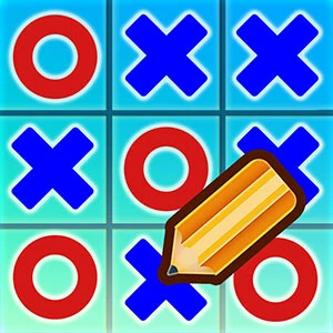Tic Tac Toe Multiplayer gameplay screenshot - similar to Math Freak