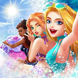 Bikini Surfing Rescue gameplay screenshot - similar to Lights Rays