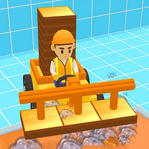 Tile Building gameplay screenshot - similar to CarRacing