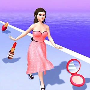 Healthy girls gameplay screenshot - similar to Descent