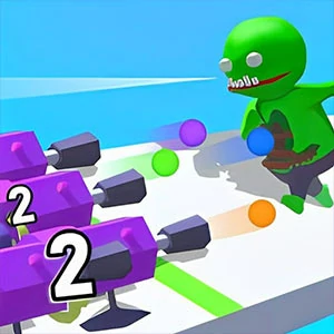 Shooting Cannon Merge Defense gameplay screenshot - similar to Neon Switch