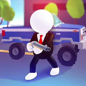 Shooting Driver gameplay screenshot - similar to Auto Road