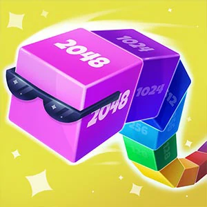 Cubes 2048.io gameplay screenshot - similar to Alien Hunter