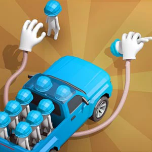 Crowd Car Push gameplay screenshot - similar to EyeArt Beauty Makeup Artist