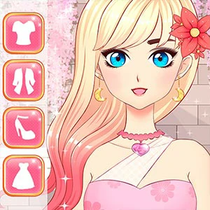 Anime Girl Dress Up gameplay screenshot - similar to Hand Evolution Runner