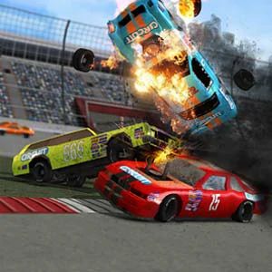 Demolish Derby gameplay screenshot - similar to Flip Diving