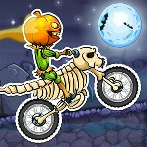 MotoX3M Spooky Land gameplay screenshot - similar to Bartender